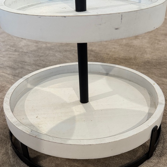 Hobby Lobby Black and White Two-Tier Tray - Picture 10 of 11